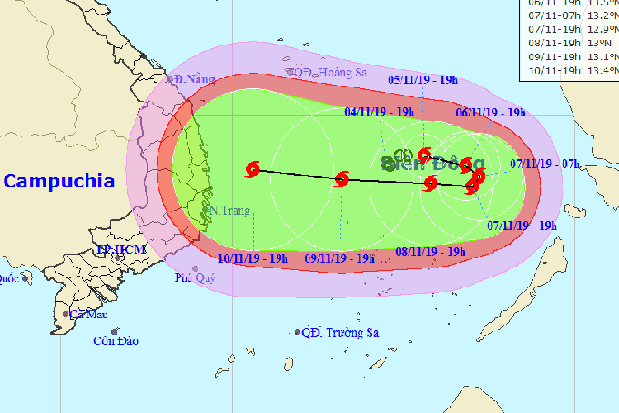 Bão Nakri diễn biến phức tạp