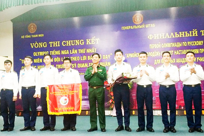 Học viện Hải quân đạt thành tích cao tại kỳ thi Olympic tiếng Nga toàn quân