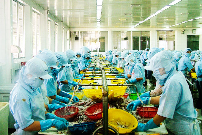 Mặt hàng thủy sản là thế mạnh của xuất khẩu Khánh Hòa. 