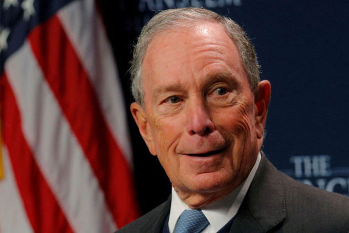 Tỷ phú Michael Bloomberg. Ảnh: Reuters