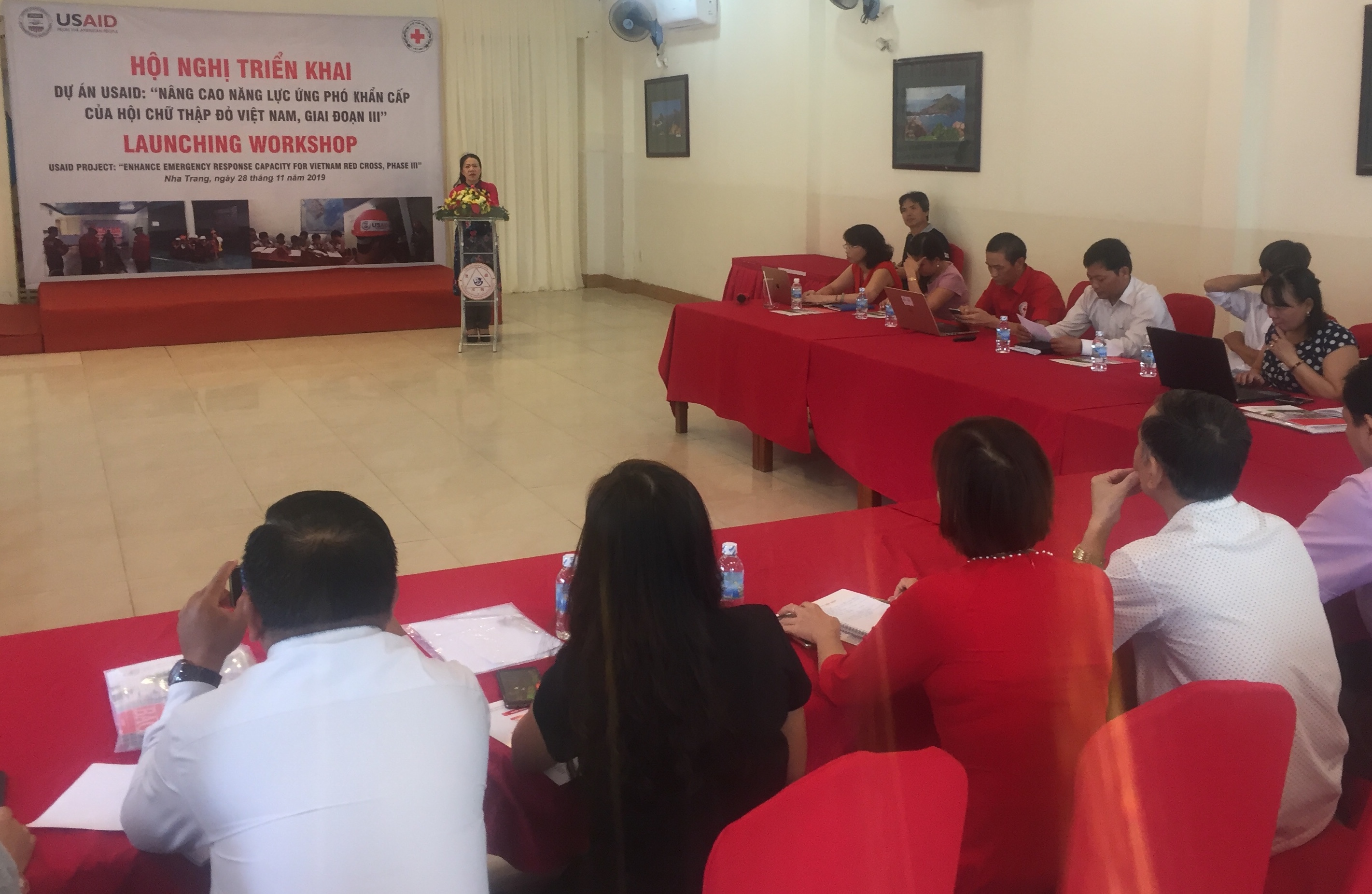 Triển khai dự án nâng cao năng lực của hội chữ thập đỏ