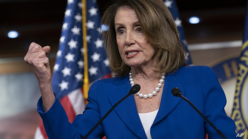 Chủ tịch Hạ viện Mỹ Nancy Pelosi. Ảnh: AP