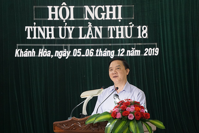 Ông Nguyễn Khắc Định phát biểu khai mạc.