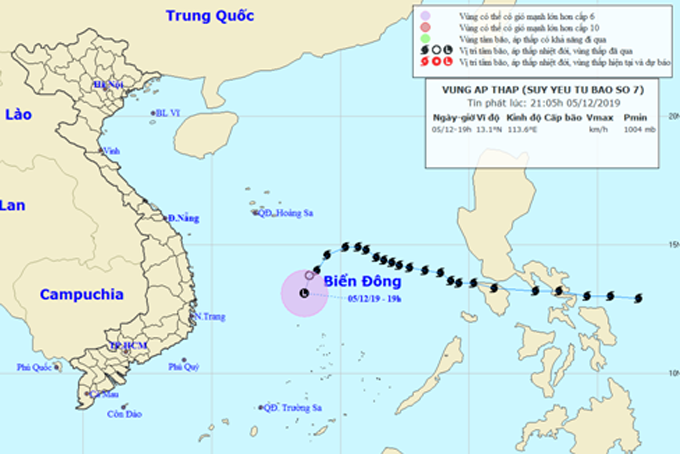 Tin cuối cùng về cơn bão số 7