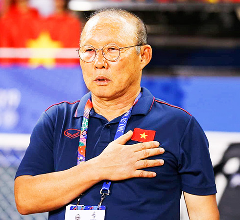 Huấn luyện viên Park Hang - Seo và niềm hy vọng  chiếc huy chương vàng bóng đá nam Việt Nam tại SEA Games 30. Nguồn:vietnamnet.vn