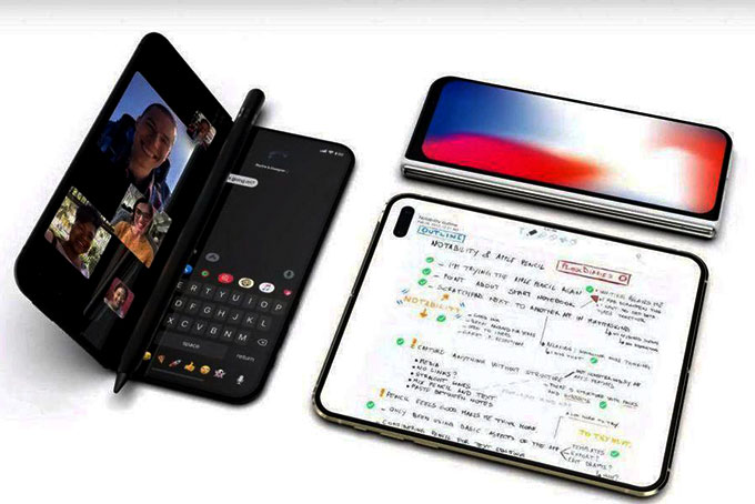 Tiết lộ mẫu iPhone màn hình gập 8 inch khiến iFan phát sốt
