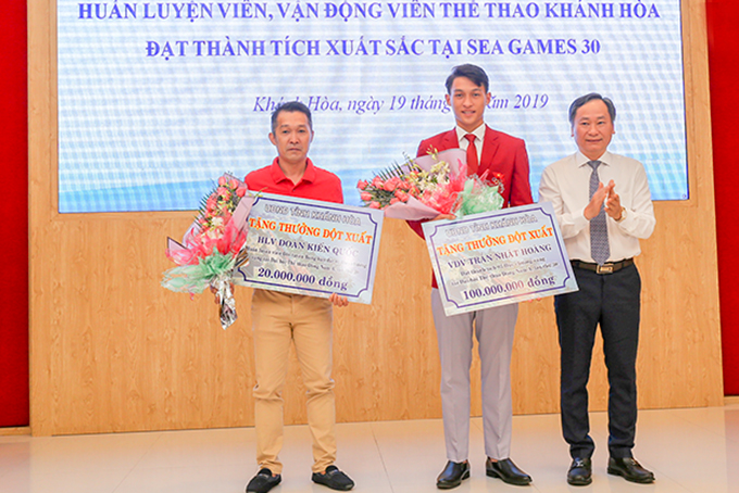 Two excellent representatives of Khanh Hoa’s sports at SEA Games 30