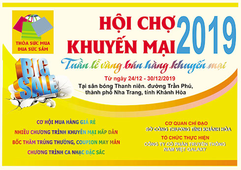 Hội chợ Khuyến mại - Khánh Hòa 2019: Điểm đến mua sắm dịp cuối năm