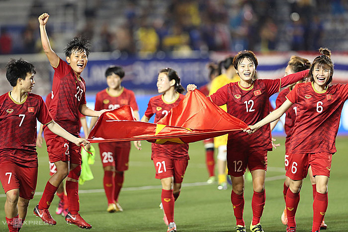 Sau HC vàng SEA Games, bóng đá nữ Việt Nam đang đứng trước cơ hội lớn ở vòng loại Olympic 2020. Ảnh: Đức Đồng.