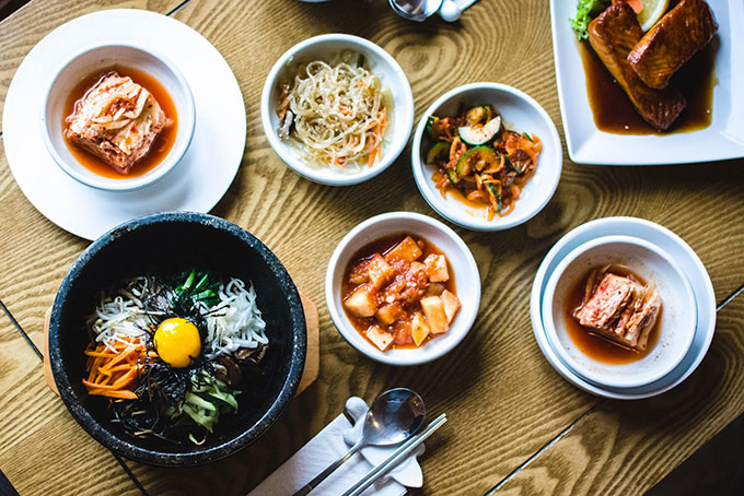 Một số món ăn Hàn Quốc.