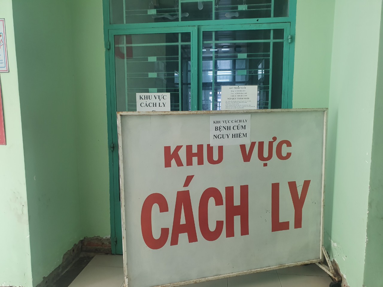 Khu vực cách ly của Bệnh viện Bệnh nhiệt đới tỉnh Khánh Hoà