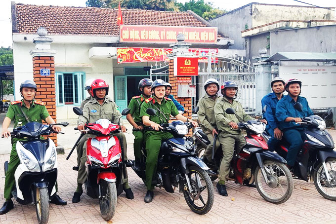 Lực lượng bảo vệ dân phố thị trấn Tô Hạp: Nòng cốt trong đảm bảo an ninh trật tự