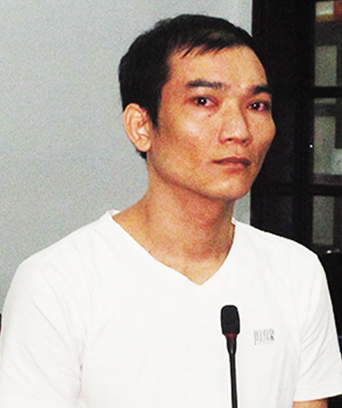Bị cáo Nguyễn Khắc Nhạc tại tòa.