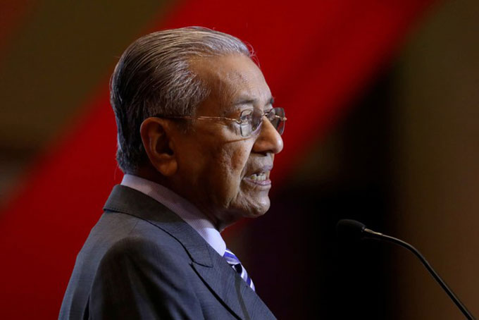 Thủ tướng Malaysia Mahathir. Ảnh: Nikkei