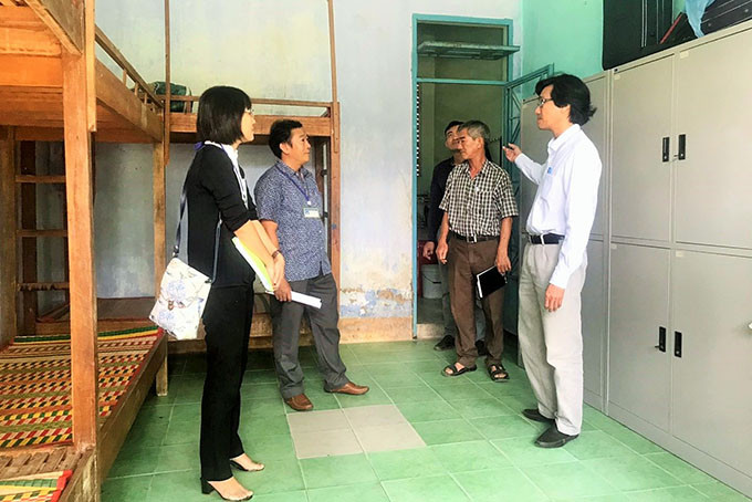 Kiểm tra ký túc xá Trường Phổ thông Dân tộc nội trú  thị xã Ninh Hòa. 