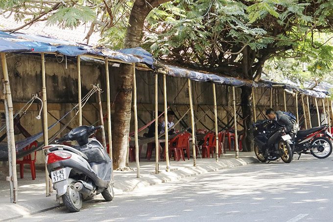 Mắc võng kín hai bên đường Trương Vĩnh Ký