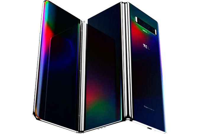 TCL 'khoe' điện thoại màn hình cuộn và gấp ba lần