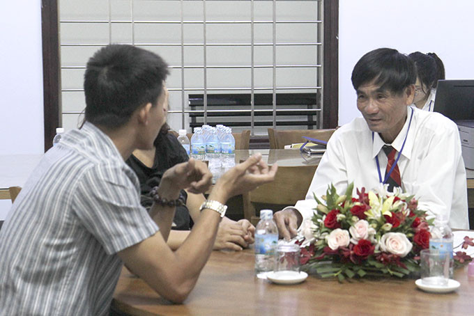 Một buổi hòa giải trong giai đoạn thí điểm tại Trung tâm Hòa giải, đối thoại Tòa án nhân dân TP. Nha Trang. 