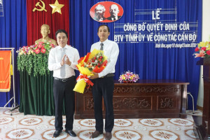 Ông Trần Văn Phải giữ chức Phó Bí thư Thị ủy Ninh Hòa