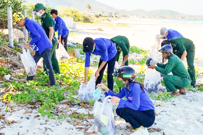 Tuổi trẻ biên phòng hưởng ứng Tháng Thanh niên