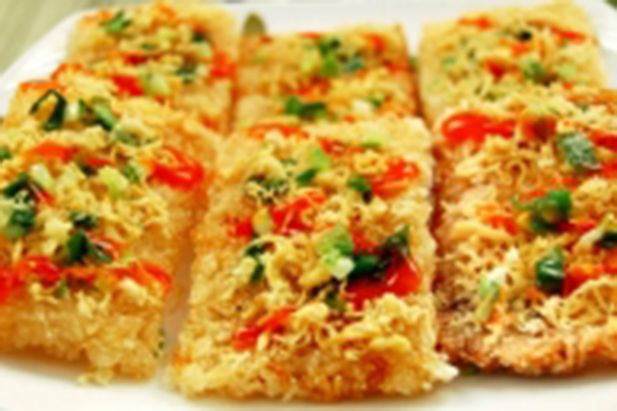 Làm cơm cháy chà bông giòn rụm từ gạo nếp