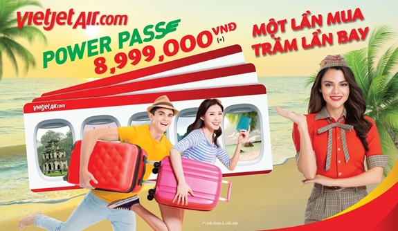 Vietjet ra mắt thẻ "Power Pass" siêu rẻ, bay cả năm không giới hạn
