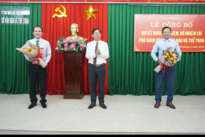Ông Nguyễn Tuấn Thanh giữ chức Phó Giám đốc Sở Văn hóa và Thể thao Khánh Hòa