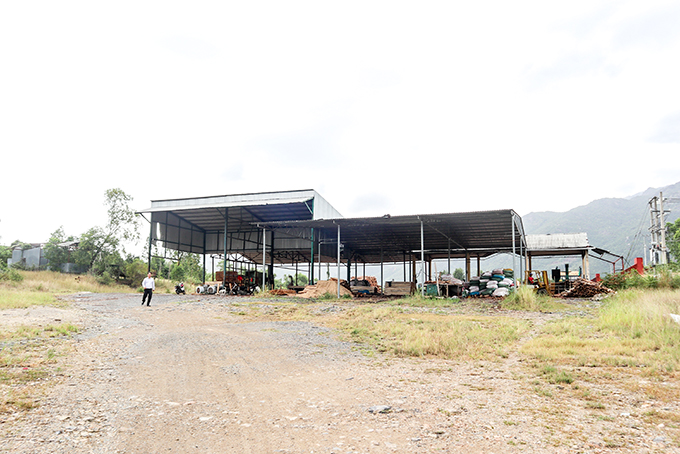 Khu đất do Công ty TNHH Cát Phú thuê đã được UBND tỉnh thu hồi để làm bãi đỗ xe tạm.