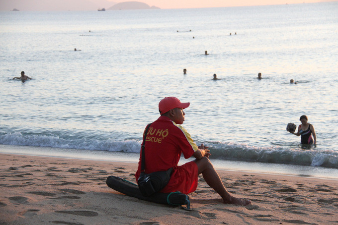 Lifeguard on duty on Nha Trang beach