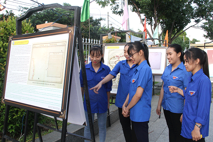 Trong triển lãm số về chủ quyền biển, đảo có phần trưng bày các tư liệu, bản đồ khẳng định chủ quyền Việt Nam đối với Hoàng Sa, Trường Sa. Ảnh minh họa.  