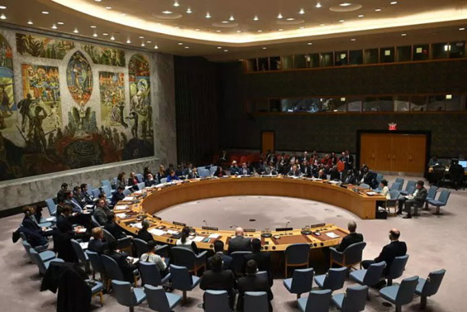 Một phiên họp của Hội đồng Bảo an Liên Hợp Quốc. Ảnh: AP
