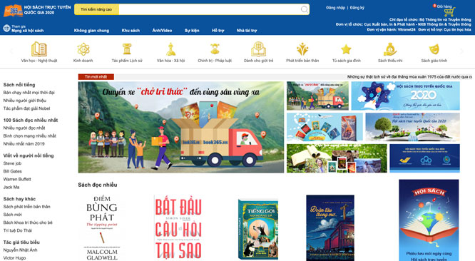 Hội sách trực tuyến quốc gia năm 2020 dự kiến kéo dài thêm 20 ngày