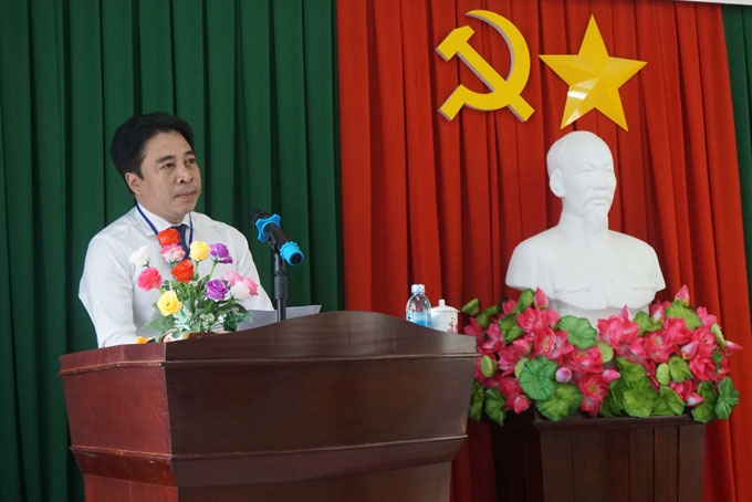 Ông Nguyễn Khắc Toàn phát biểu khai mạc kỳ thi.
