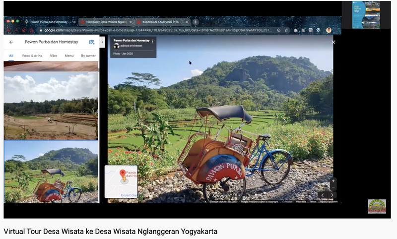 Một tour du lịch ảo tới Yogyakarta: Ảnh chụp màn hình.