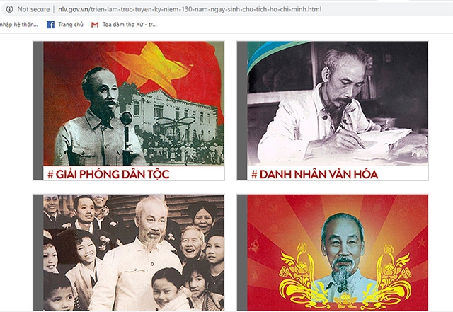 Thư viện Quốc gia triển lãm sách online về Chủ tịch Hồ Chí Minh