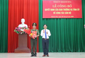 Đại tá Đào Xuân Lân giữ chức Bí thư Đảng ủy Công an tỉnh Khánh Hòa
