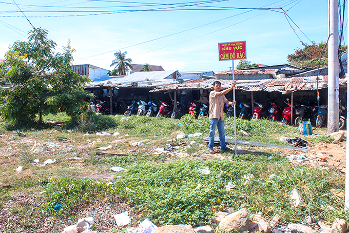 Khu vực chợ Vạn Thắng bị ô nhiễm