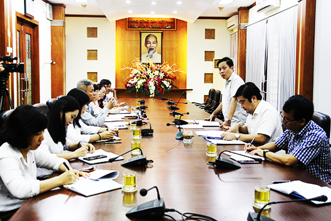 Phó Bí thư Tỉnh ủy Hà Quốc Trị: Làm việc với Ủy ban Kiểm tra và Ban Nội chính Tỉnh ủy