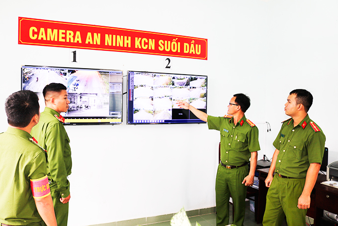 Camera an ninh Khu Công nghiệp Suối Dầu.