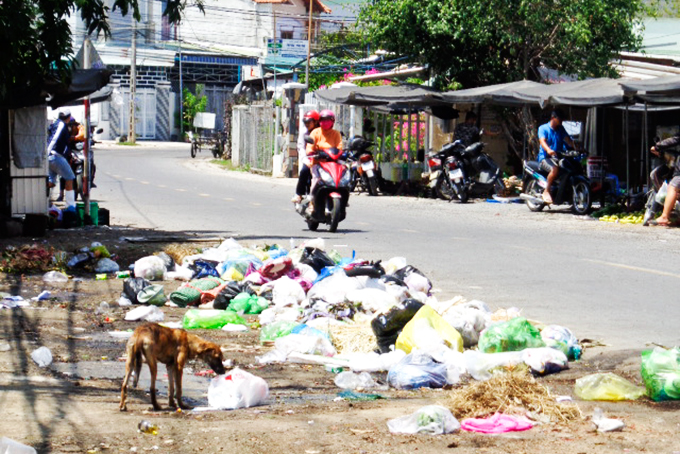 Đổ rác chiếm lòng, lề đường