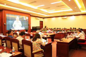 Hội nghị trực tuyến tổng kết việc thực hiện xây dựng toàn diện công an cấp huyện