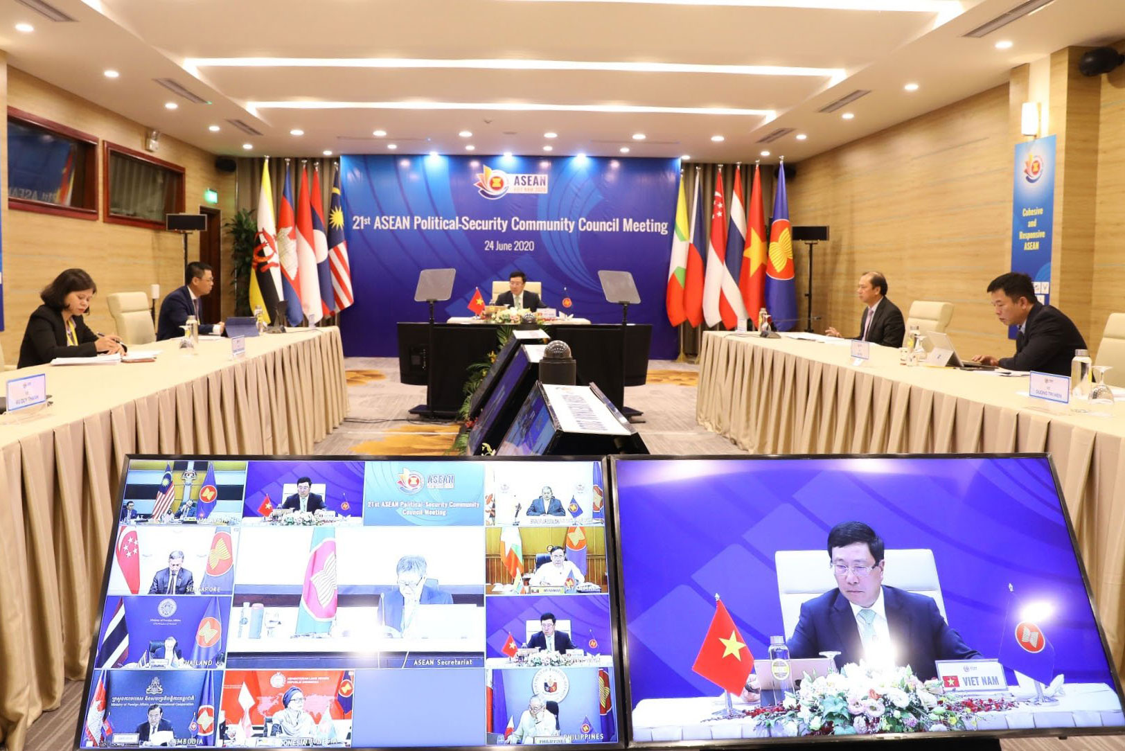 Hội nghị Cộng đồng Chính trị - An ninh ASEAN lần thứ 21 (Ảnh: MOFA)