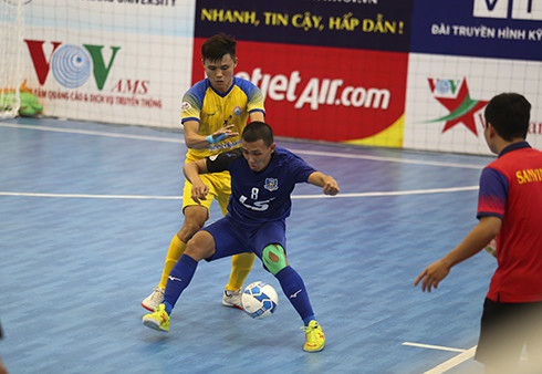 Trận đấu giữa Sanvinest Sanatech Khánh Hòa gặp Thái Sơn Nam.