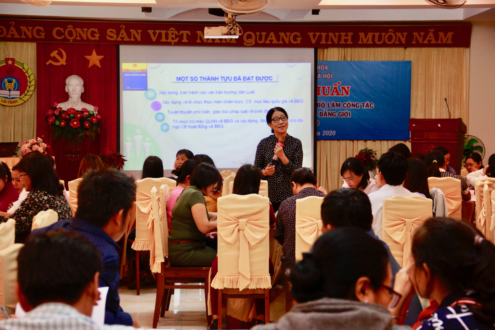 Bà Nguyễn Thị Kỳ chia sẻ về công tác bình đẳng giới