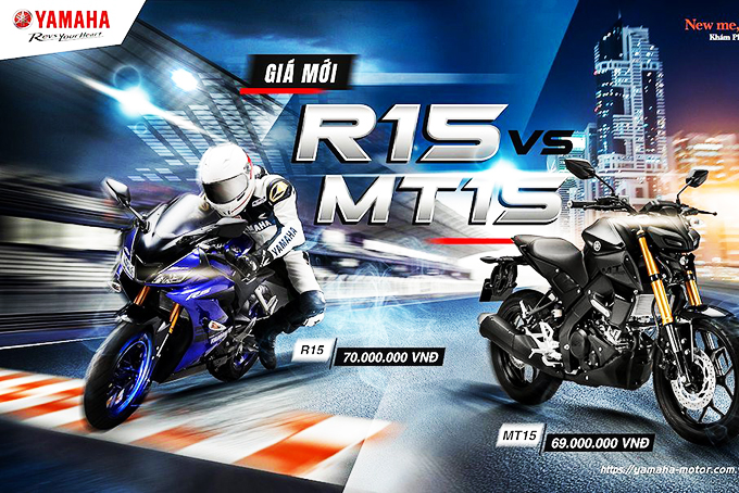 Cặp đôi mô tô Yamaha R15 - MT-15 chính hãng đột ngột giảm giá tới gần chục triệu tại Việt Nam