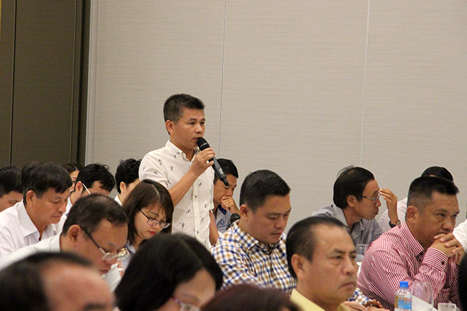 Representative of Nha Trang - Khanh Hoa Tourism Association saying at the conference.