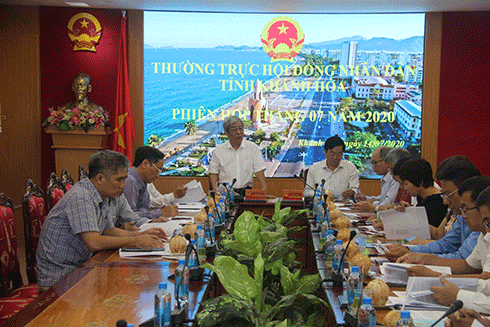 Phiên họp Thường trực HĐND tỉnh Khánh Hòa tháng 7-2020