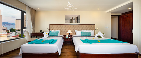 Các phòng được thiết kế sang trọng và tiện nghi, mang đến cho du khách kỳ nghỉ thoải mái 