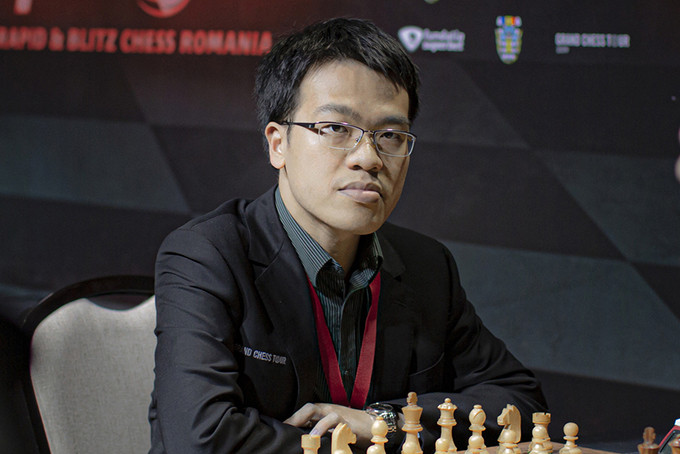 Quang Liêm sẽ là đầu tàu của Việt Nam ở Olympiad cờ vua online. Ảnh: Lennart Ootes/GCT.