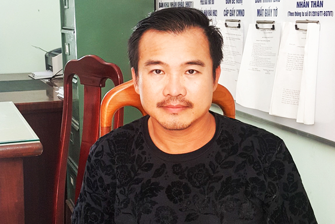 Đối tượng Lê Văn Long bị cơ quan chức năng bắt giữ.